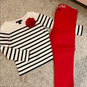 Gap girls set outfit size 5